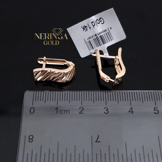 Rose gold english lock earrings #64637 Rose gold english lock earrings #64637