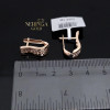 Rose gold english lock earrings #64639 Rose gold english lock earrings #64639