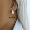 Rose gold hoop earrings #64636 Rose gold hoop earrings #64636