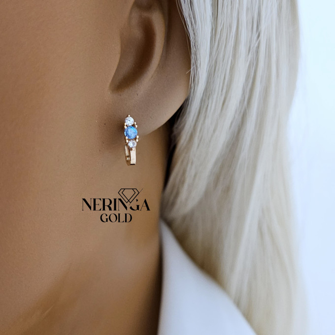 Rose gold children earrings #64598 Rose gold children earrings #64598