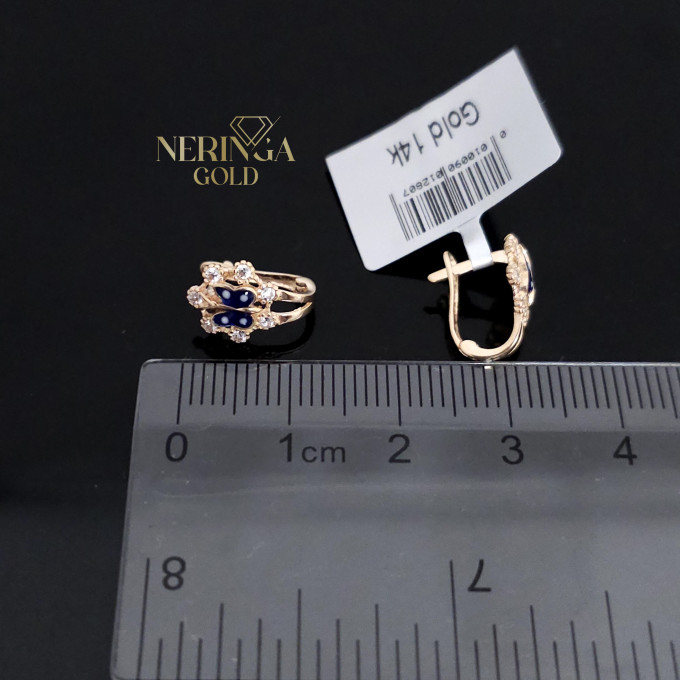 Rose gold children earrings #64616