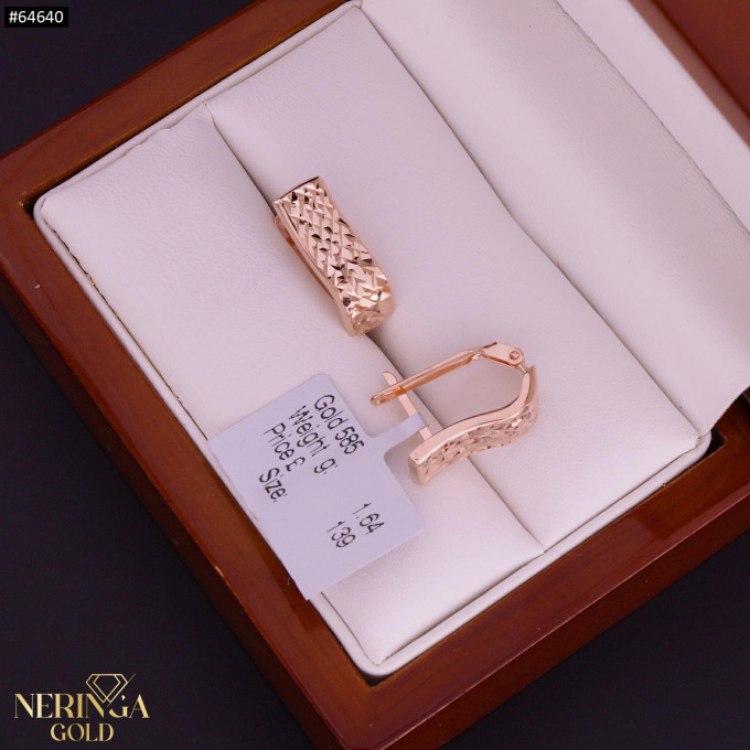 Rose gold english lock earrings #64640 Rose gold english lock earrings #64640