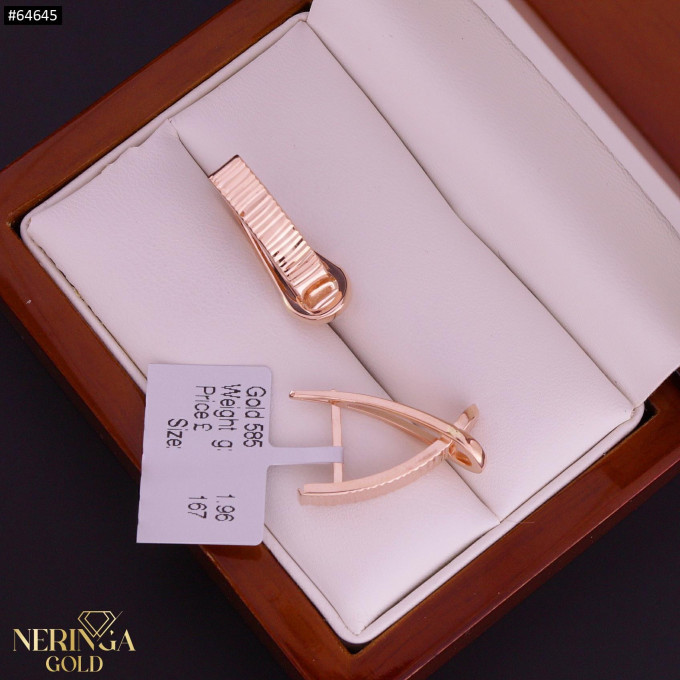 Rose gold english lock earrings #64645 Rose gold english lock earrings #64645