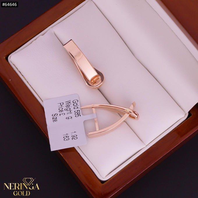Rose gold english lock earrings #64646 Rose gold english lock earrings #64646