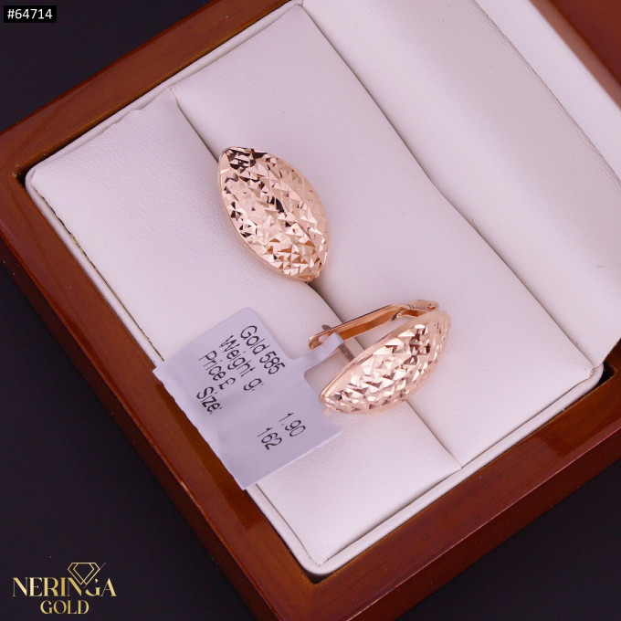 Rose gold english lock earrings #64714 Rose gold english lock earrings #64714