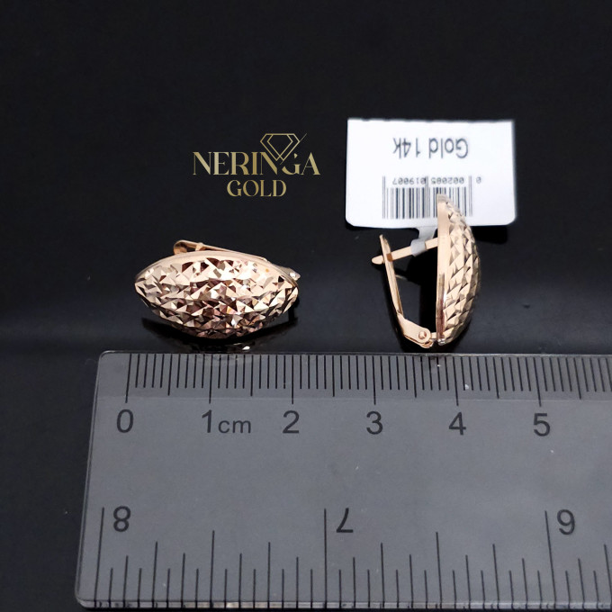 Rose gold english lock earrings #64714 Rose gold english lock earrings #64714