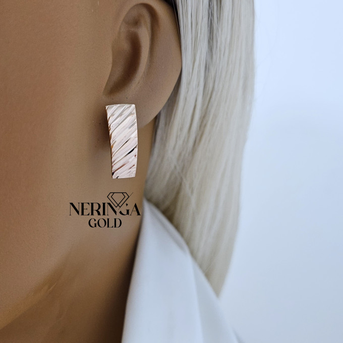 Rose gold english lock earrings #64712 Rose gold english lock earrings #64712
