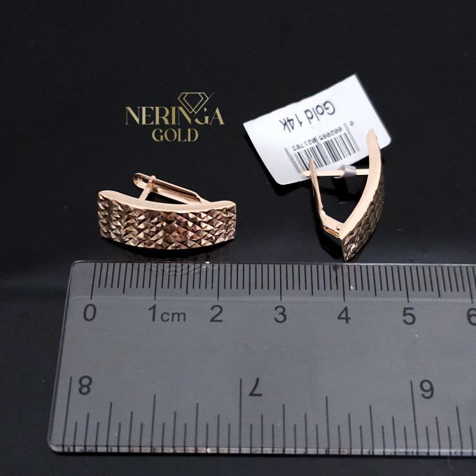 Rose gold english lock earrings #64713 Rose gold english lock earrings #64713