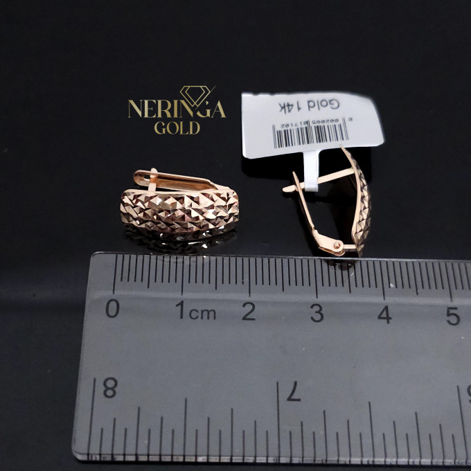 Rose gold english lock earrings #64718 Rose gold english lock earrings #64718