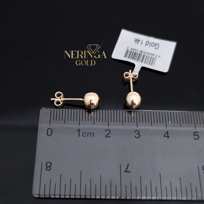 Rose gold stud earrings #64667 Rose gold stud earrings #64667