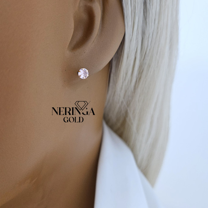 Rose gold stud earrings #64692 Rose gold stud earrings #64692