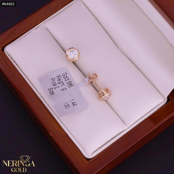 Rose gold stud earrings #64662 Rose gold stud earrings #64662