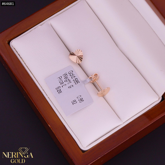 Rose gold children earrings #64681 Rose gold children earrings #64681