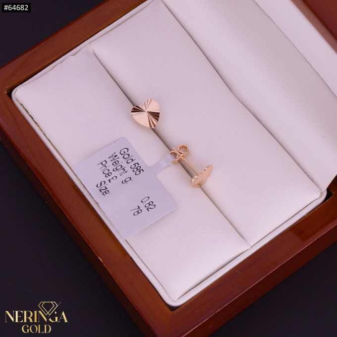 Rose gold children earrings #64682 Rose gold children earrings #64682