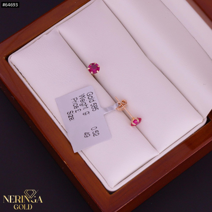 Rose gold stud earrings #64693 Rose gold stud earrings #64693