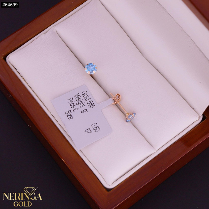 Rose gold stud earrings #64699 Rose gold stud earrings #64699