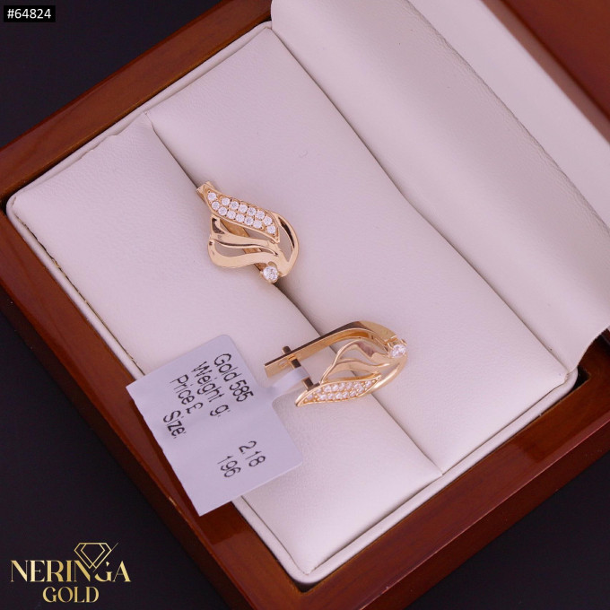 Rose gold english lock earrings #64824 Rose gold english lock earrings #64824