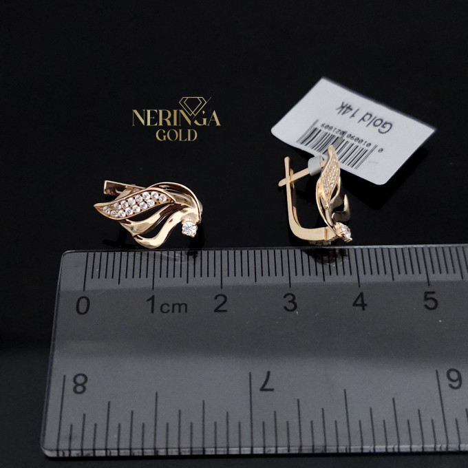 Rose gold english lock earrings #64824 Rose gold english lock earrings #64824