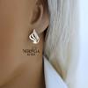 Rose gold english lock earrings #64824 Rose gold english lock earrings #64824