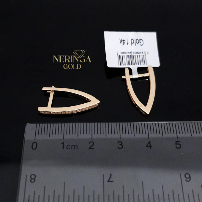 Rose gold english lock earrings #64799 Rose gold english lock earrings #64799