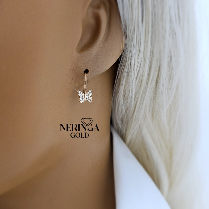 Rose gold children earrings #64812 Rose gold children earrings #64812
