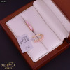 Rose gold english lock earrings #64793