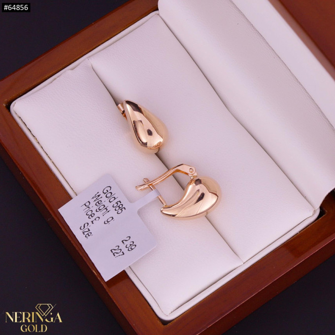 Rose gold english lock earrings #64856 Rose gold english lock earrings #64856