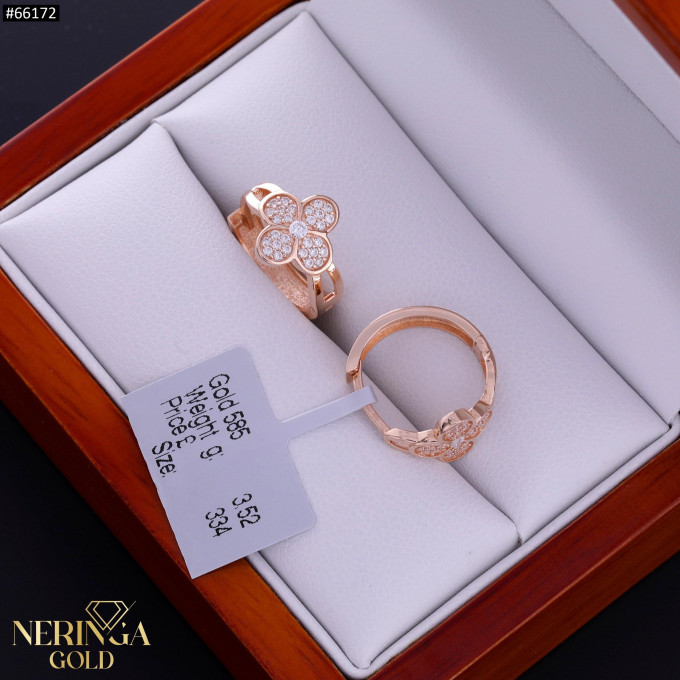 Rose gold hoop earrings #66172 Rose gold hoop earrings #66172
