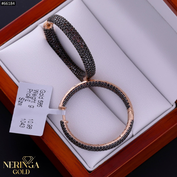 Rose gold hoop earrings #66184 Rose gold hoop earrings #66184