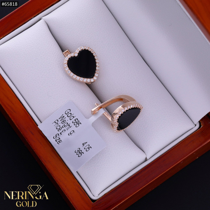 Rose gold english lock earrings #65818 Rose gold english lock earrings #65818
