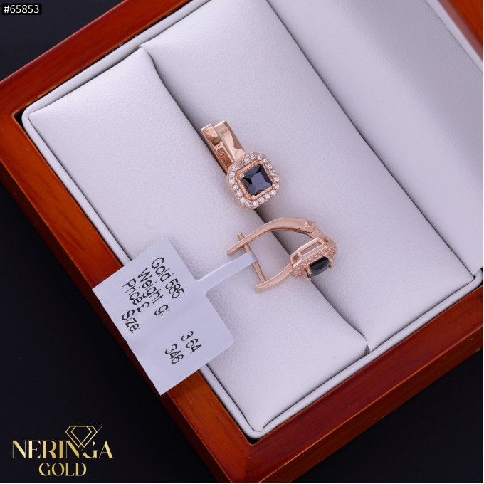 Rose gold english lock earrings #65853 Rose gold english lock earrings #65853