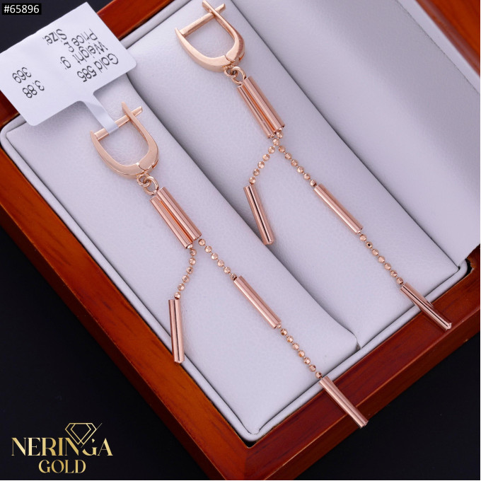 Rose gold english lock earrings #65896 Rose gold english lock earrings #65896