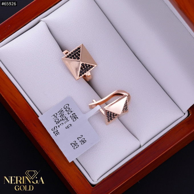 Rose gold english lock earrings #65926 Rose gold english lock earrings #65926