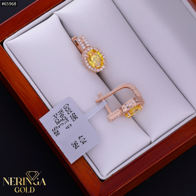 Rose gold english lock earrings #65968 Rose gold english lock earrings #65968
