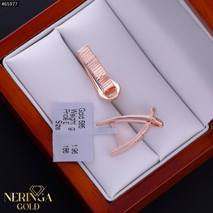 Rose gold english lock earrings #65977 Rose gold english lock earrings #65977