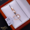 Rose gold english lock earrings #66005 Rose gold english lock earrings #66005