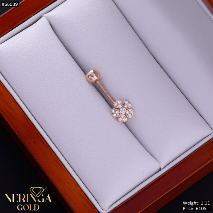 Rose gold navel piercing #66039 Rose gold navel piercing #66039