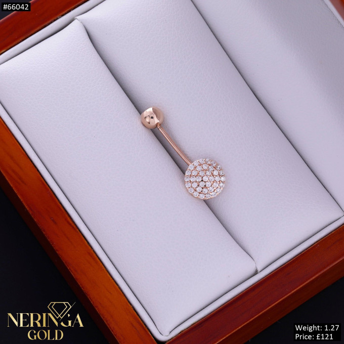 Rose gold navel piercing #66042 Rose gold navel piercing #66042