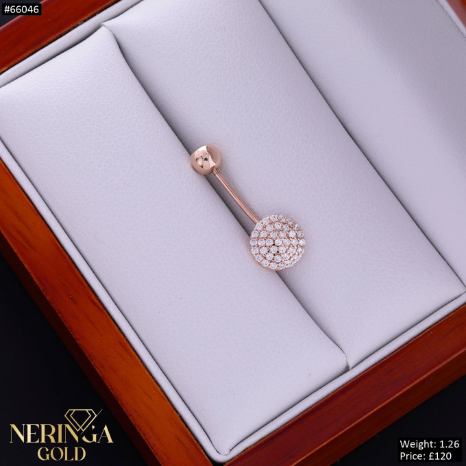 Rose gold navel piercing #66046 Rose gold navel piercing #66046