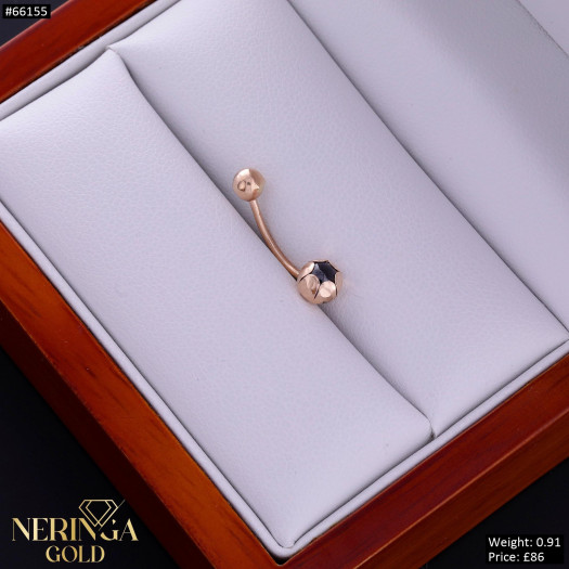 Rose gold navel piercing #66155