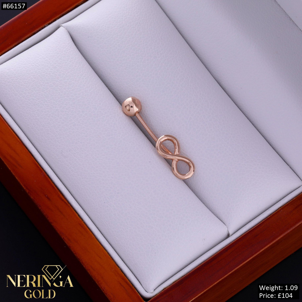 Rose gold navel piercing #66157