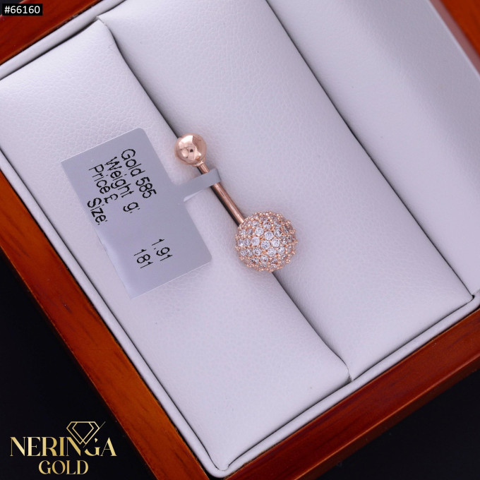 Rose gold navel piercing #66160 Rose gold navel piercing #66160