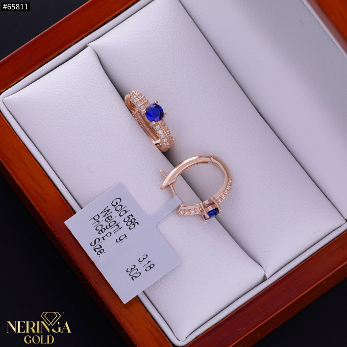 Rose gold english lock earrings #65811 Rose gold english lock earrings #65811
