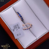 Rose gold english lock earrings #65816