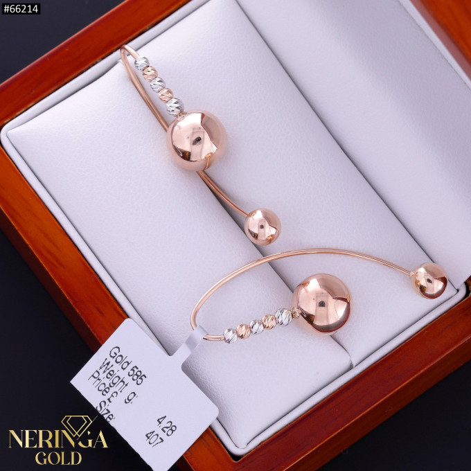 White rose gold earring #66214 White rose gold earring #66214