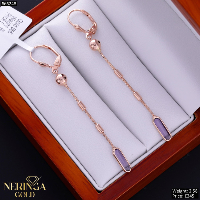 Rose gold earring #66248 Rose gold earring #66248