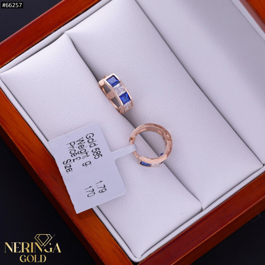 Rose gold children earrings #66257