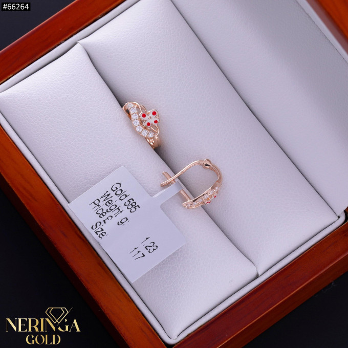 Rose gold children earrings #66264 Rose gold children earrings #66264