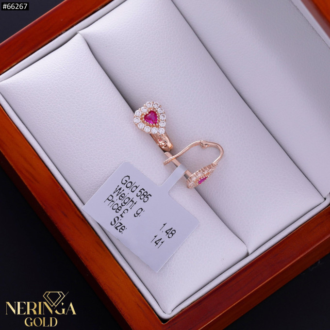 Rose gold children earrings #66267 Rose gold children earrings #66267