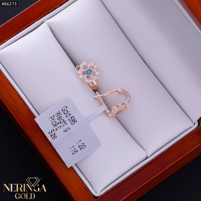 Rose gold children earrings #66273 Rose gold children earrings #66273